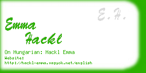 emma hackl business card